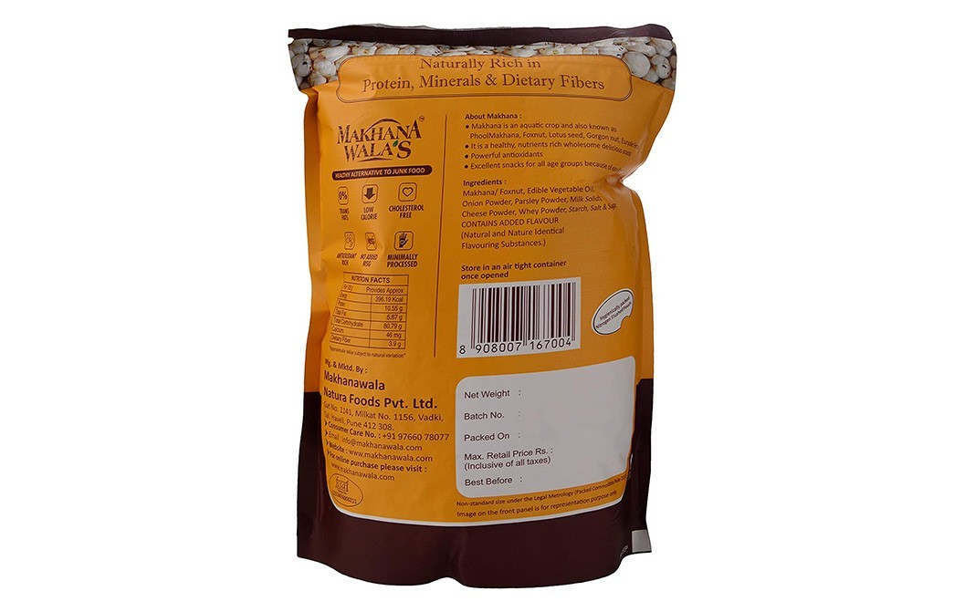 Makhana Wala's Roasted Makhana Cream & Onion    Pack  80 grams